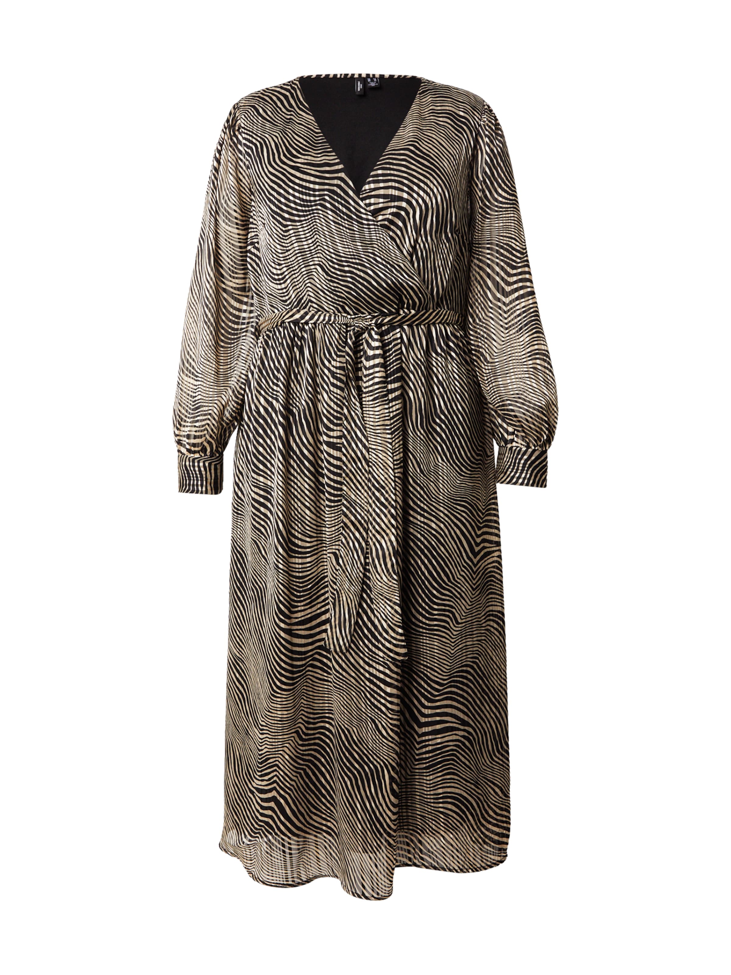 Vero Moda Curve Kleid 'VMCGEBRA GEDNA' in Schwarz: Vorderseite