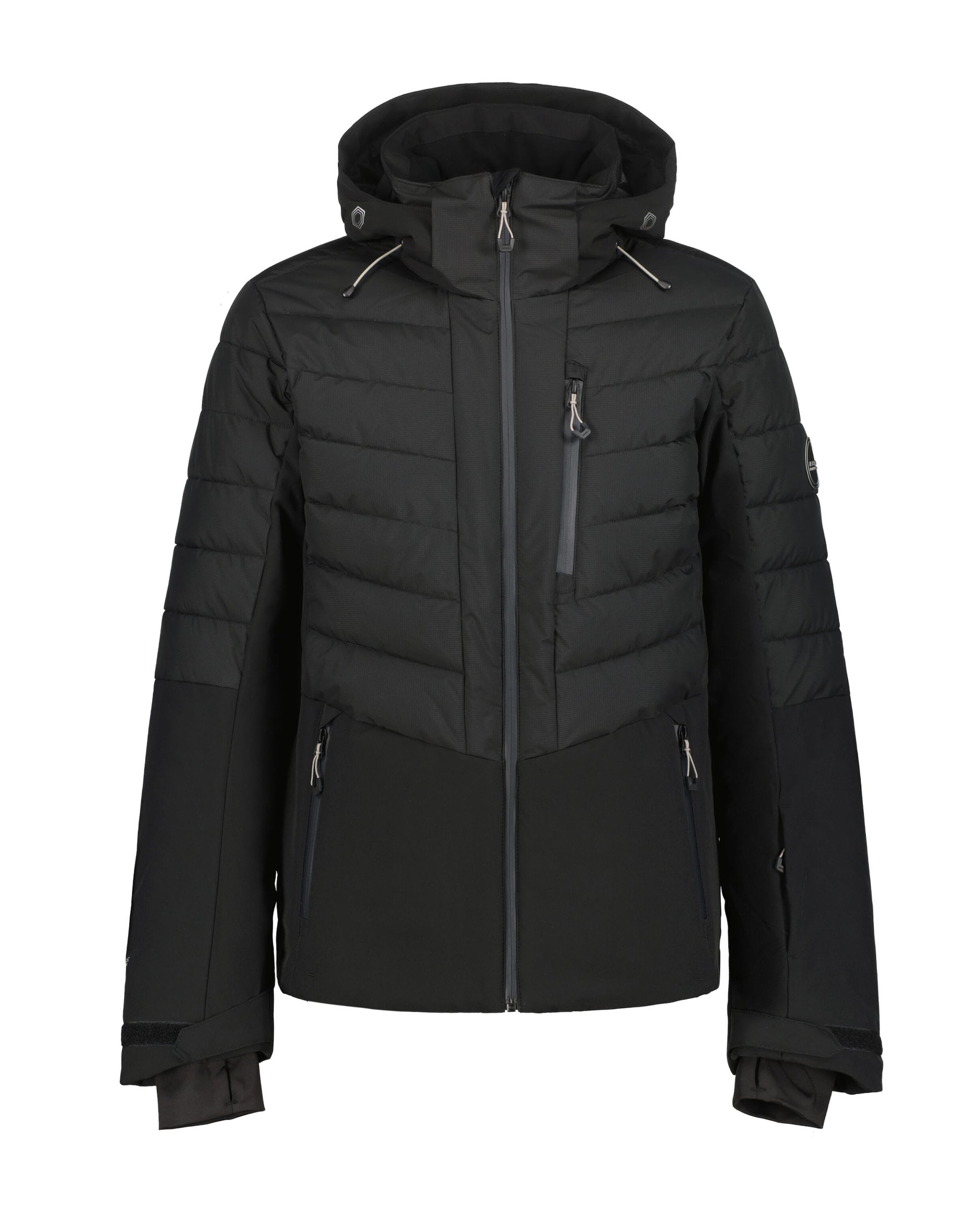 ICEPEAK Athletic Jacket in Black: front