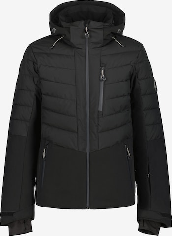 ICEPEAK Athletic Jacket in Black: front
