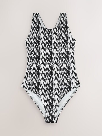 Next High neck Badeanzug in Mischfarben