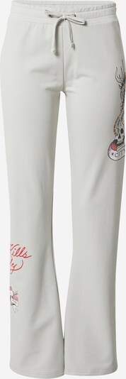 Ed Hardy Панталон 'NEW YORK CITY' в сиво / червено / черно / бяло, Преглед на продукта