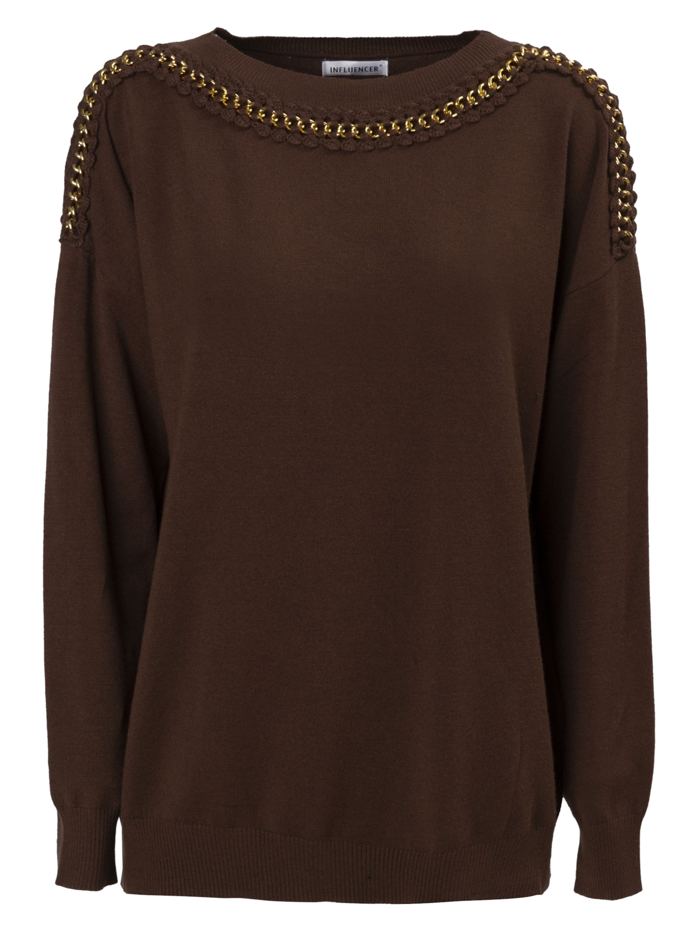 Pulover de la Influencer pe maro: față