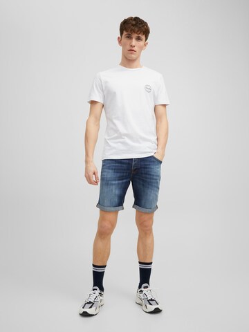 JACK & JONES Regularen Kavbojke 'Rick Fox' | modra barva