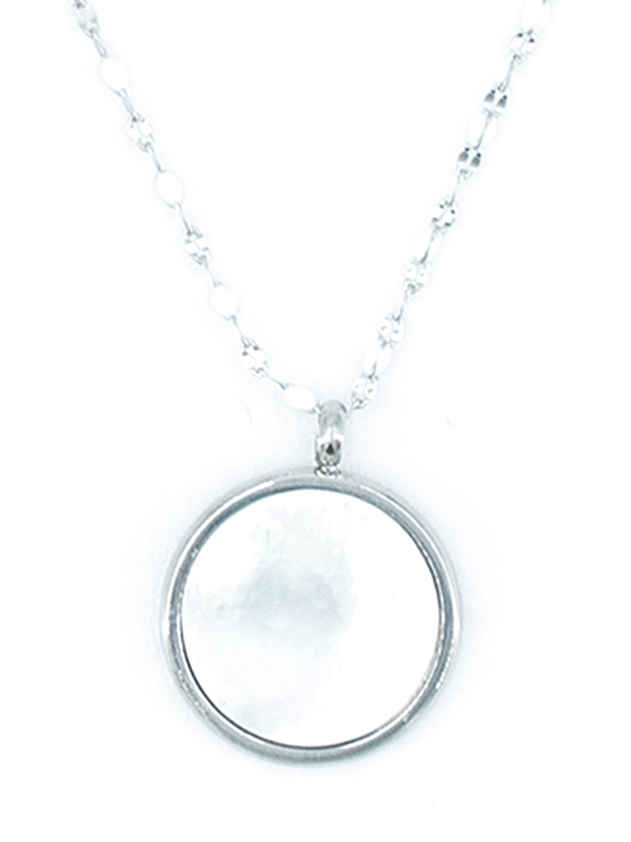 Sergio Engel Kette 'Beach Kette 03 Farbig akzentuierte Edelstahlkette mit Natursteinanhänger'‌‌‌ in Weiß