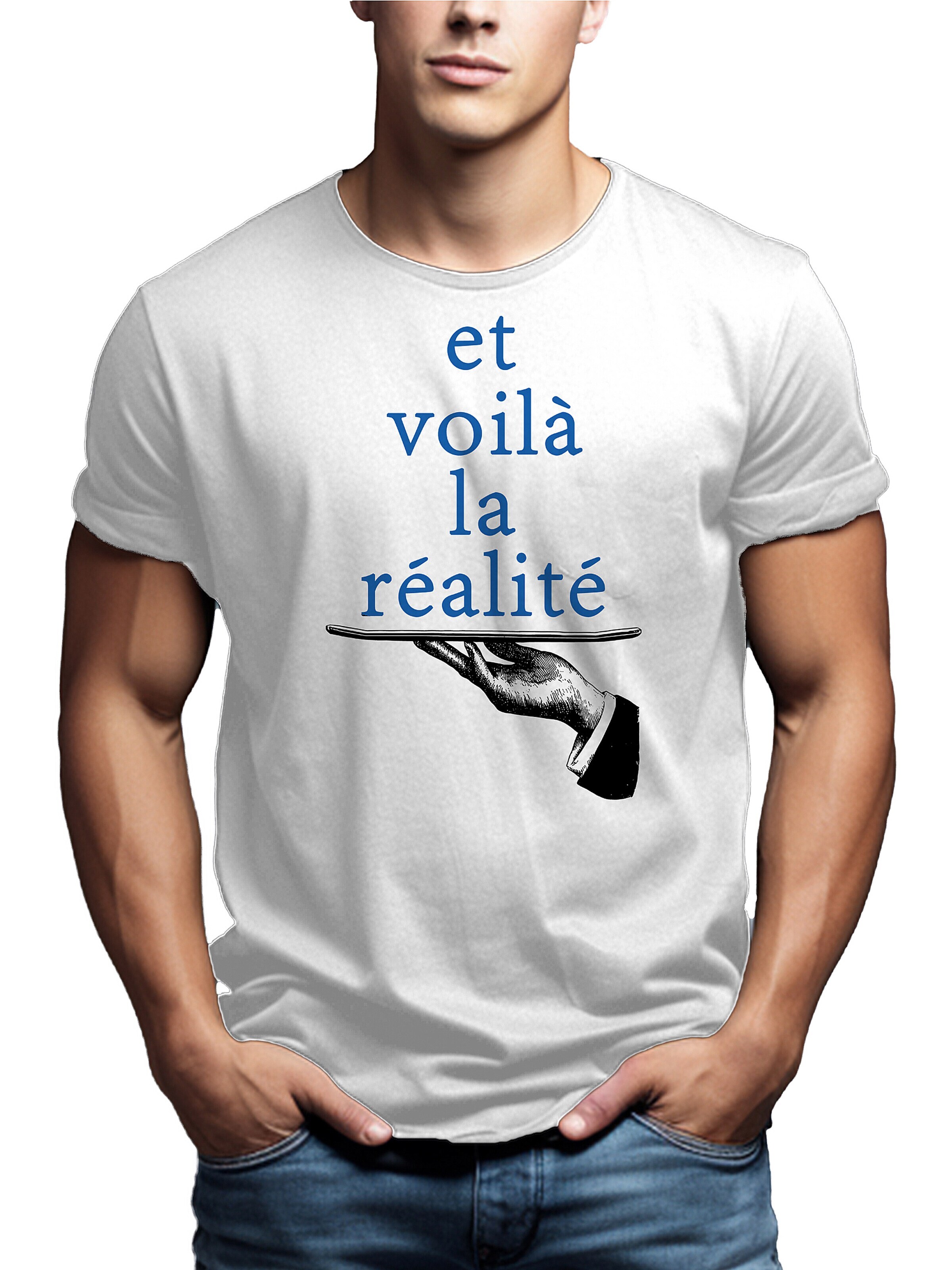 MAKAYA Shirt 'Et Voilà' in White