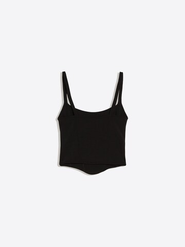 Bershka Top | črna barva