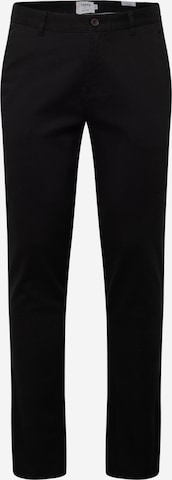 FARAH Regular Chino 'Endmore' in Zwart: voorkant