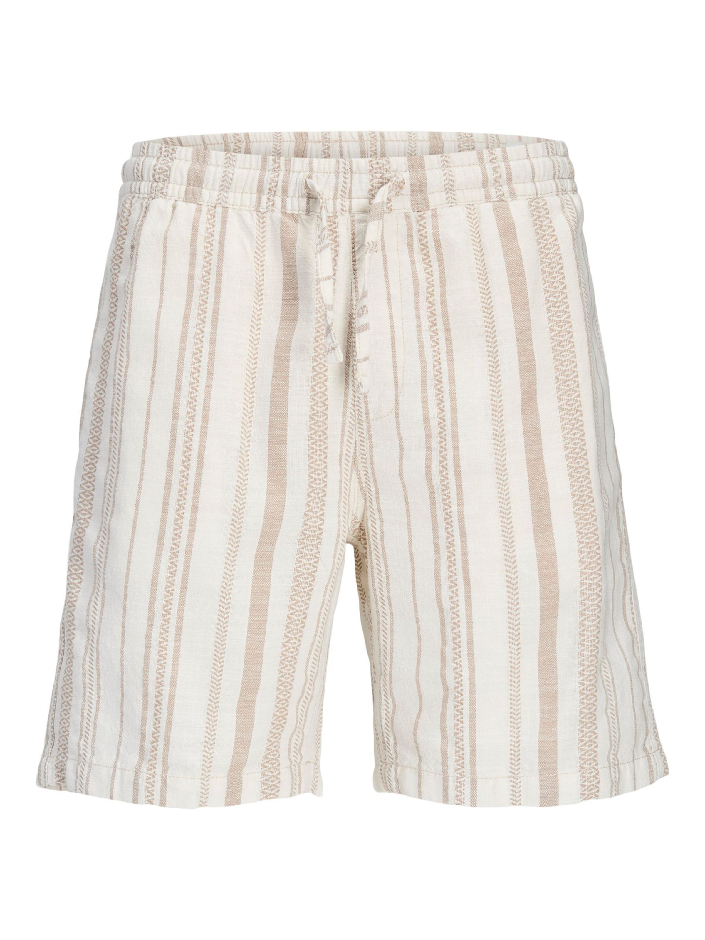 JACK & JONES Loose fit Pants in Beige: front