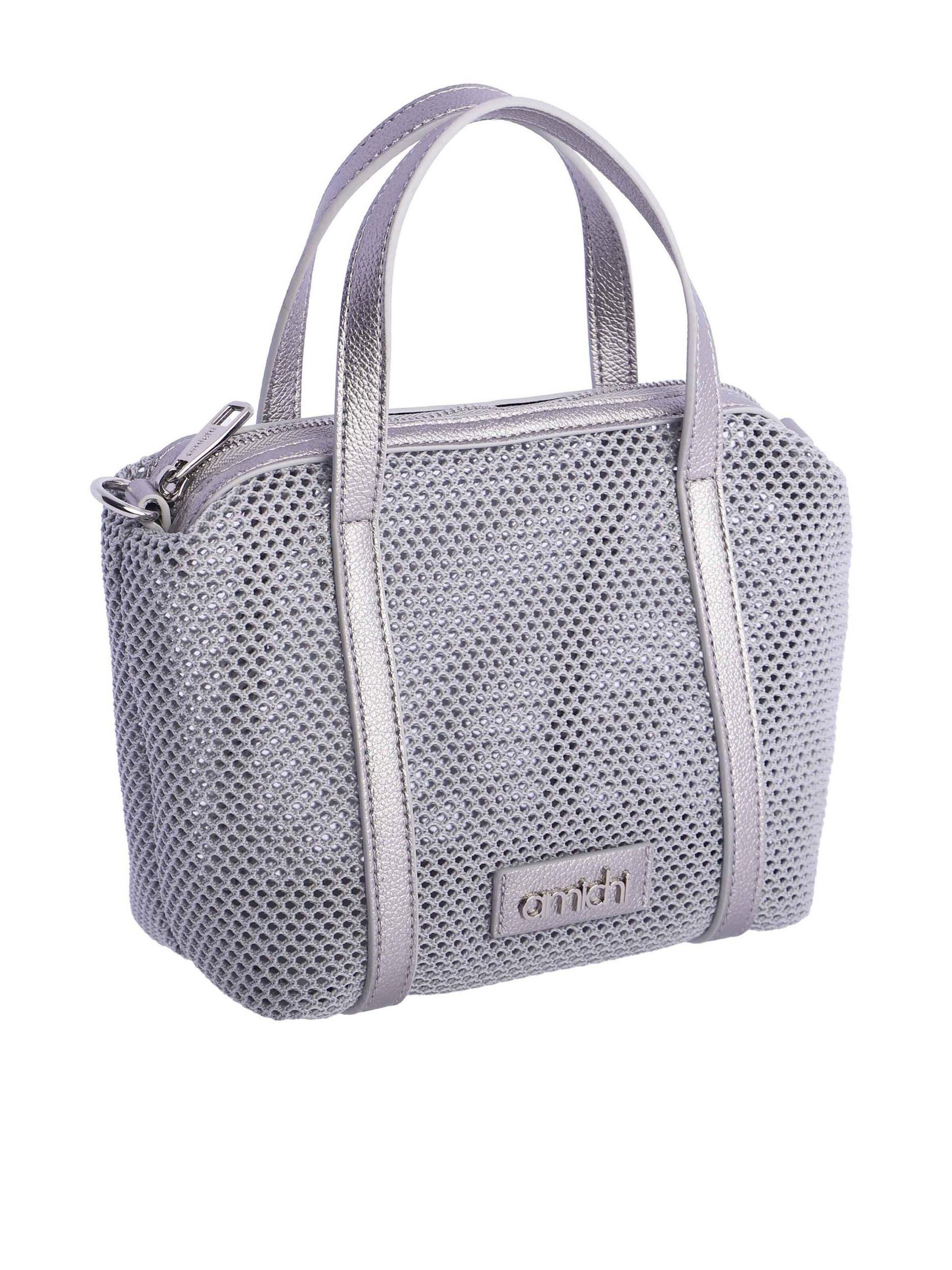 Amichi - Bolso de mano en plata