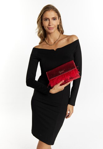 faina Clutch in Rood