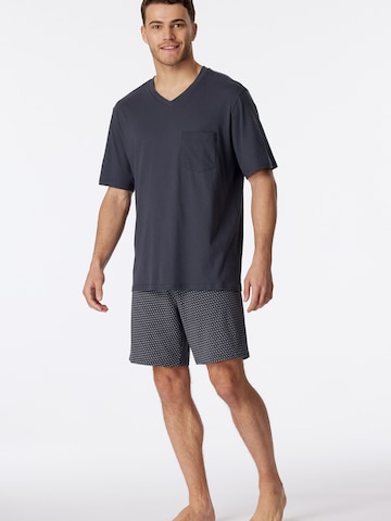 SCHIESSER Short Pajamas 'Essentials' in Grey: front