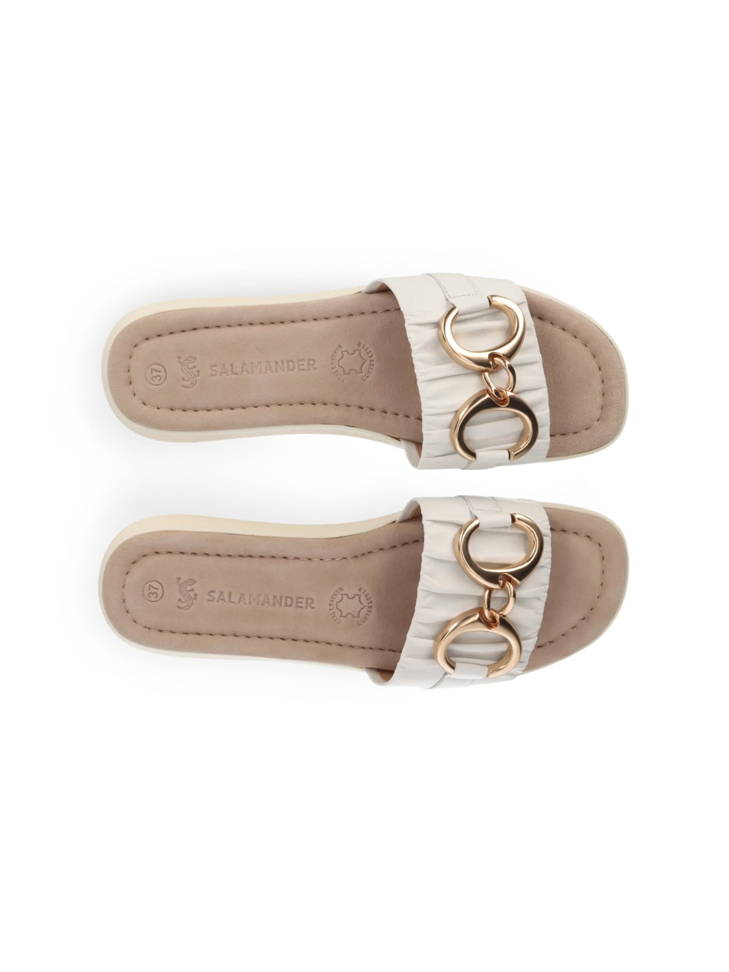 balts SALAMANDER Ādas čības