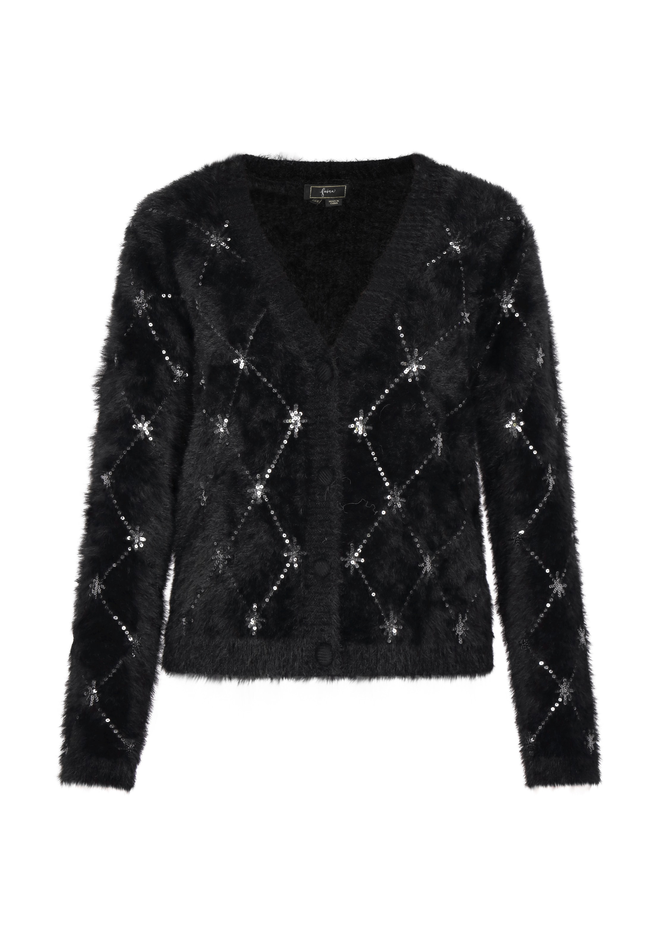 faina Kofta i svart: framsida