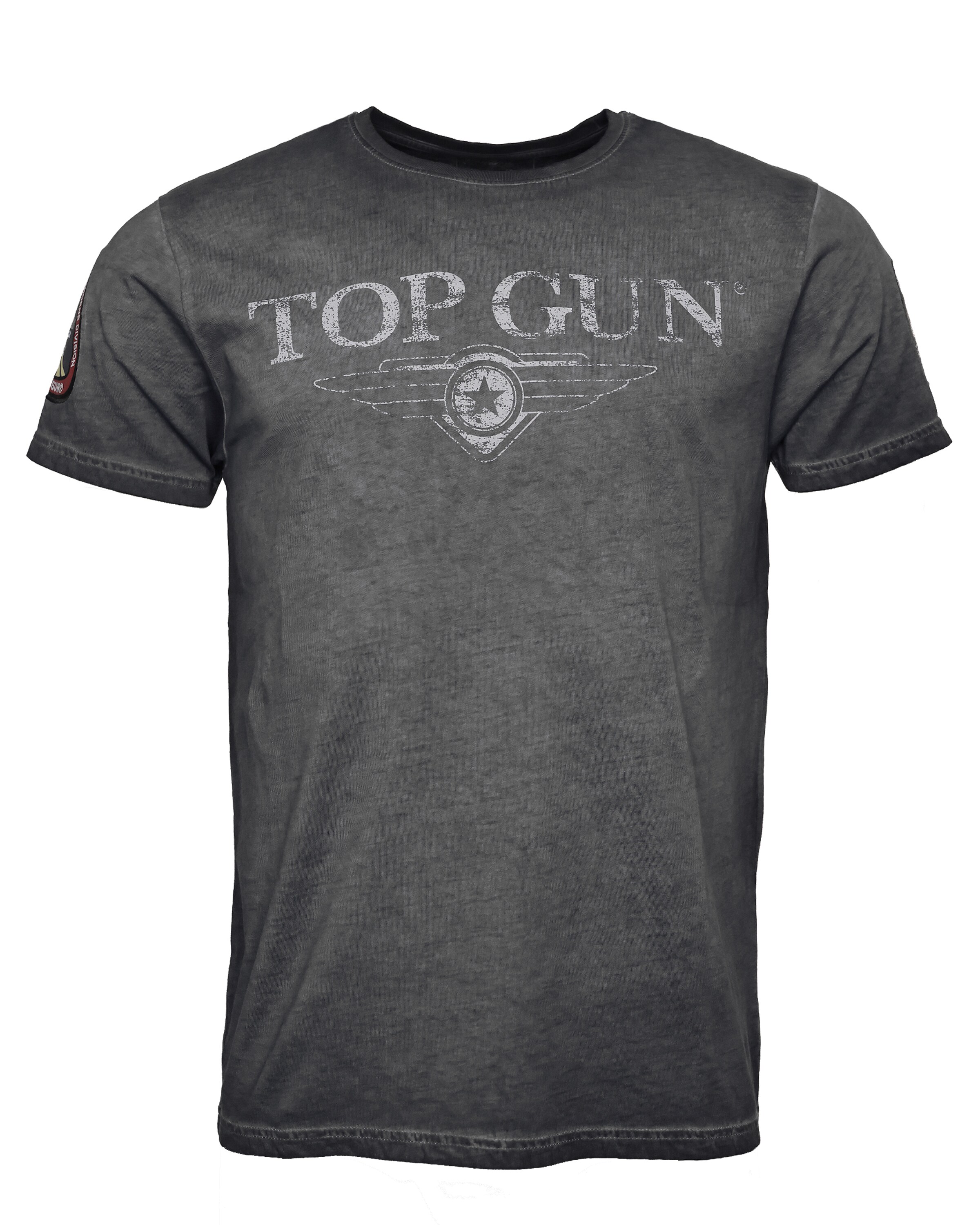 TOP GUN Shirt ' 20213001 ' ' in Grey: front