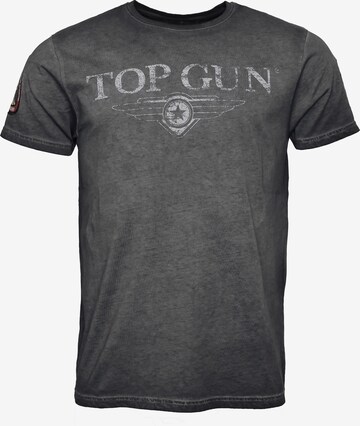 TOP GUN Shirt ' 20213001 ' ' in Grijs: voorkant