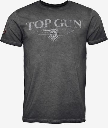 TOP GUN Shirt ' 20213001 ' ' in Grijs: voorkant