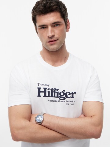 T-Shirt 'NAUTICAL' TOMMY HILFIGER en blanc