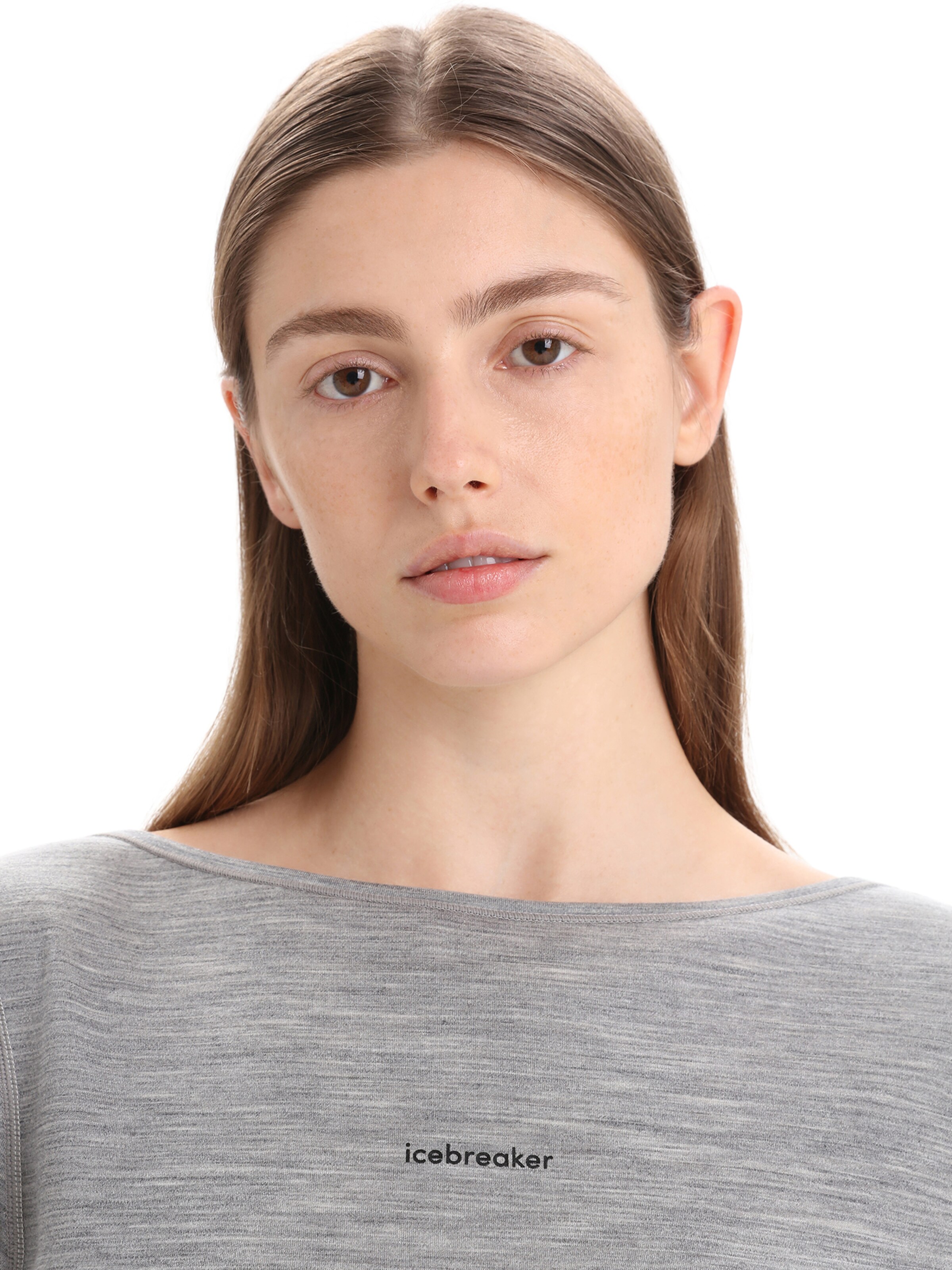 ICEBREAKERTehnička sportska majica 'ZoneKnit' - siva boja