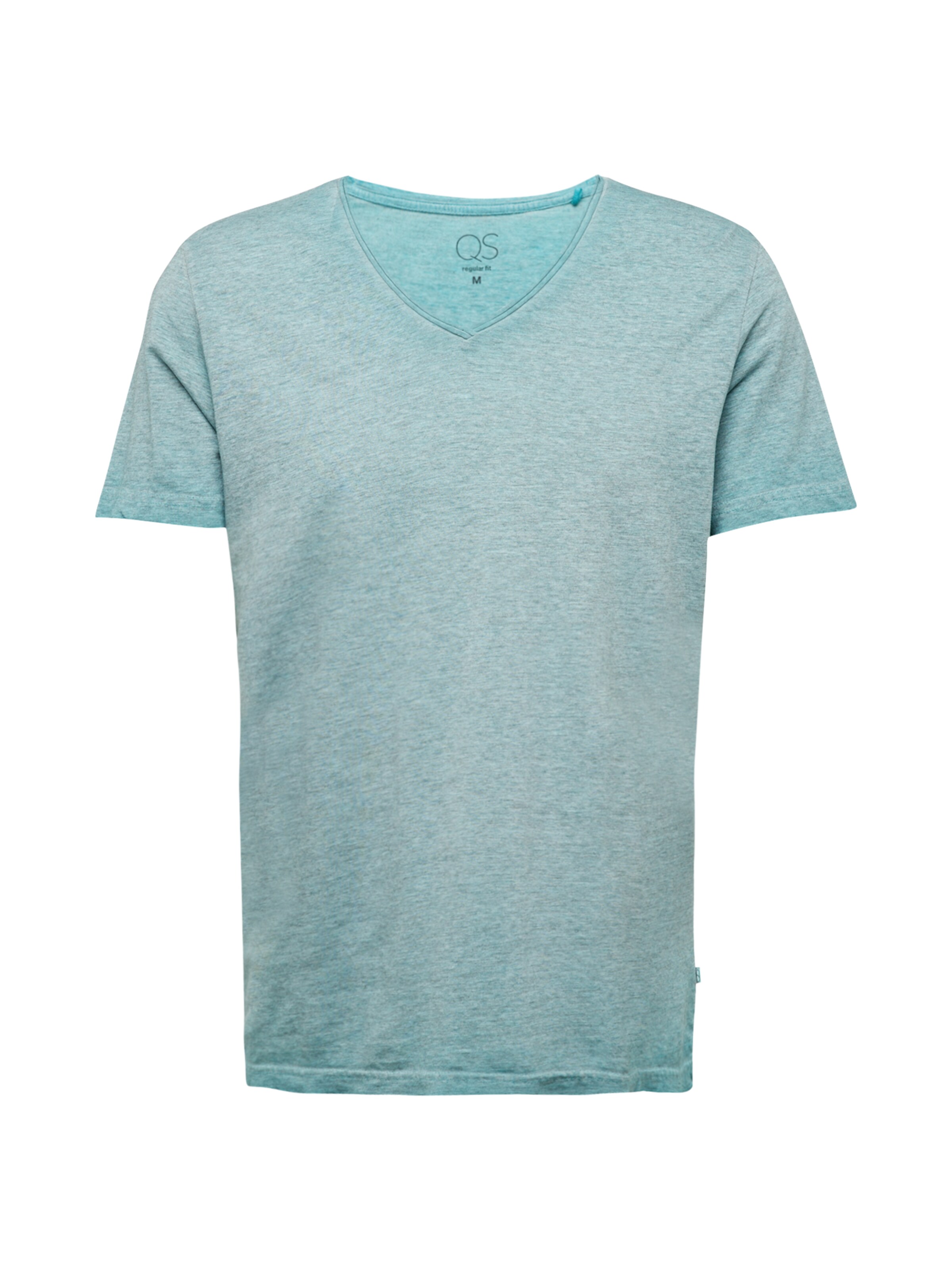 Tricou de la QS pe albastru: față