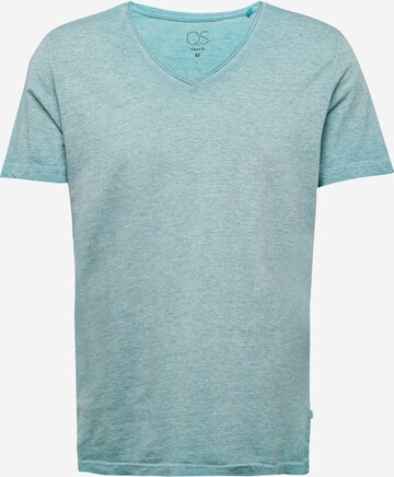 QS Shirt in Blauw: voorkant