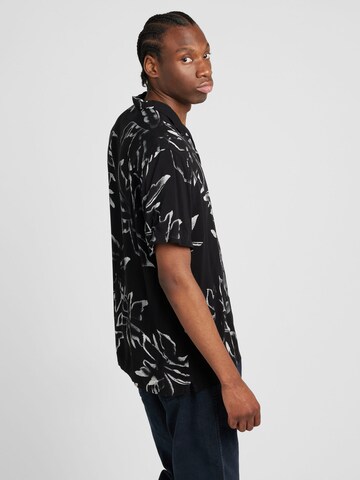 JACK & JONES - Regular Fit Camisa 'JEFF' em preto