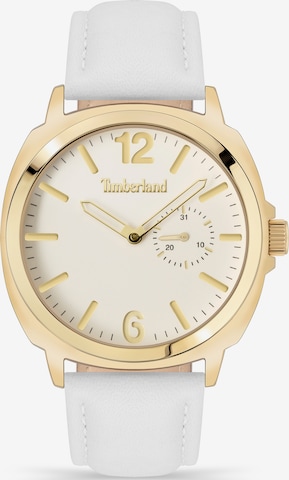 TIMBERLAND Analoog horloge 'LEDYARD' in Wit: voorkant
