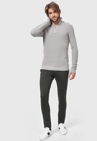 INDICODE JEANS Pullover 'Mayer' in Grau