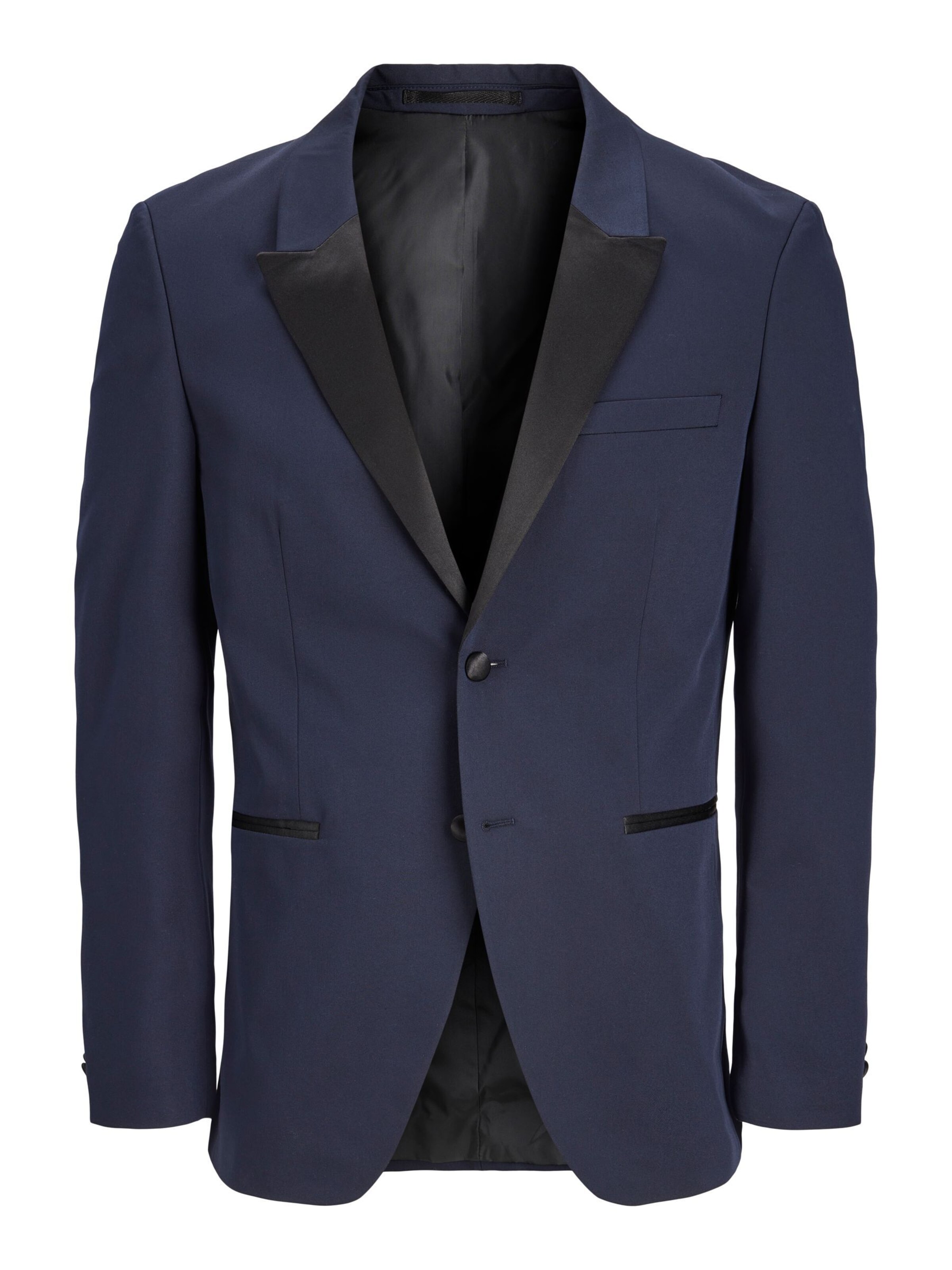 JACK & JONES - Corte superestrecho Chaqueta saco 'FRANCO' en azul: frente