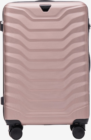 Valisette 'PEAFOWL' WINGS en rose : devant