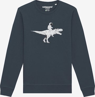 Sweat-shirt ' Astronaut on T-Rex ' Watapparel en gris : devant