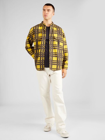 Levi's Skateboarding Comfort fit Overhemd 'Skate L/S Woven' in Geel