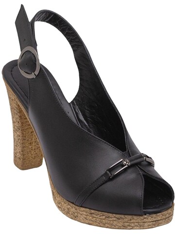 Limoya - Zapatos destalonado 'Bernis' en negro: frente