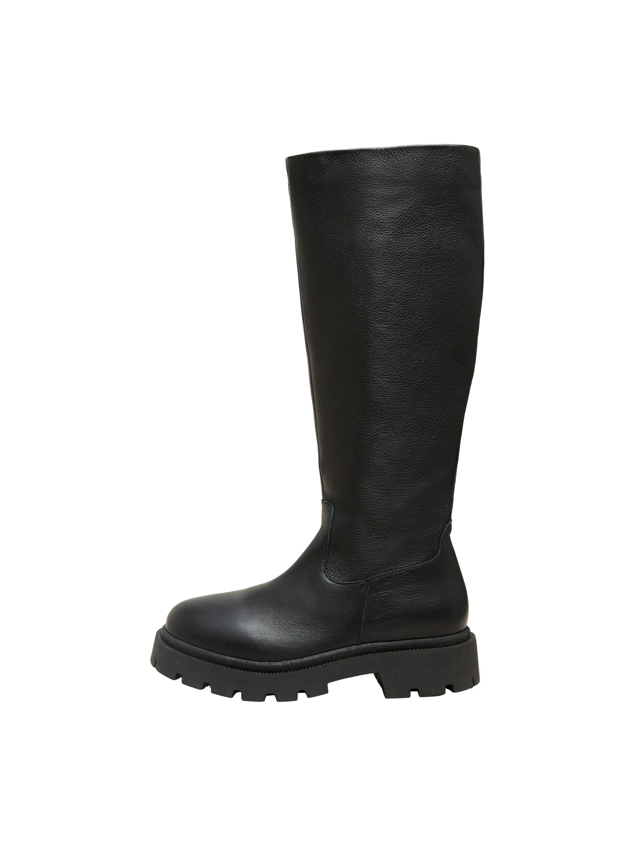 SELECTED FEMME Laarzen 'Emma' in Zwart | ABOUT YOU