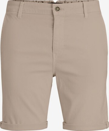 JACK & JONES Lærredsbukser i beige: forside