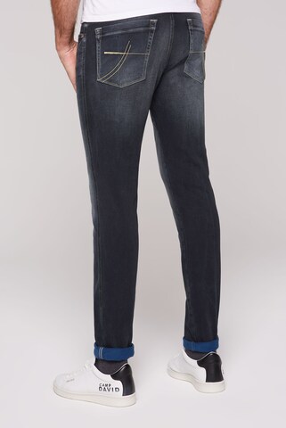 CAMP DAVID Regular Jeans DA:VD aus Sweatmaterial im Denim Look in Grau