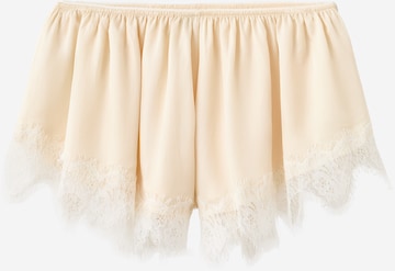 MANGO Regular Housut 'Poppy' värissä beige: etupuoli