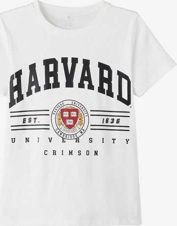 NAME IT Shirt 'University Fabius' in White: front