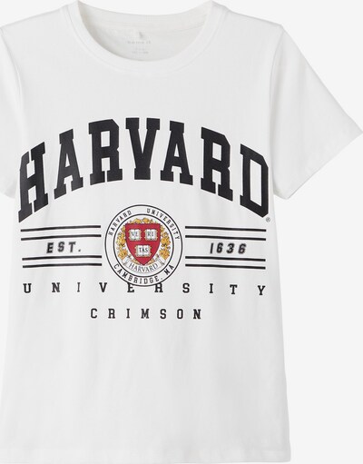 NAME IT قميص 'University Fabius' بـ أصفر ذهبي / أحمر / أسود / أبيض, عرض المنتج