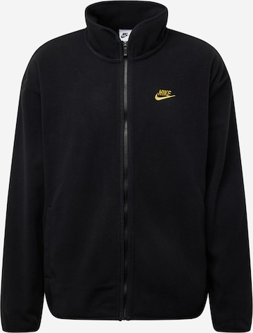 Nike Sportswear Флисовая куртка 'CLUB' в Черный: спереди