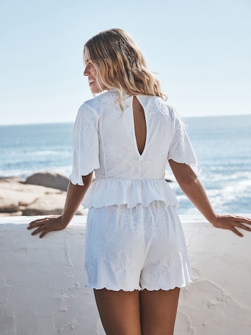 Next - regular Pantalón en blanco