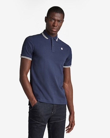 G-Star RAW Poloshirt 'Dunda' in Blau: predná strana