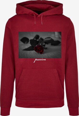 Mister Tee Plus Size Sweatshirt 'Passion Rose' in Rood: voorkant