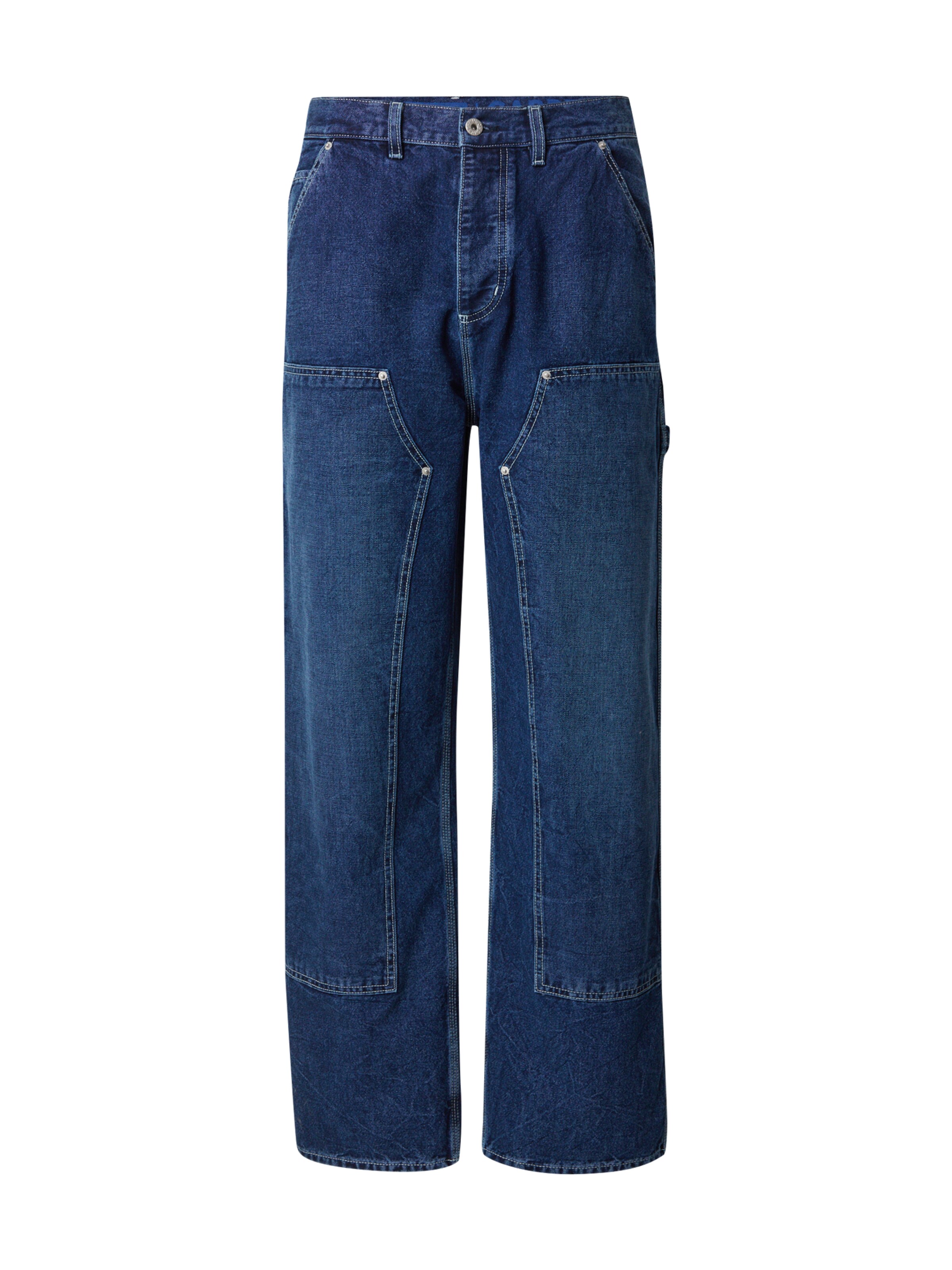 HUGO Ohlapna forma Kavbojke | modra barva: sprednja stran