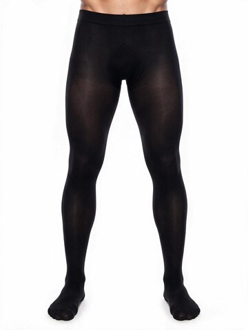 Pantaloncini intimi lunghi 'Microman 100 Microfaser Herrenstrumpfhose' di GLAMORY in nero