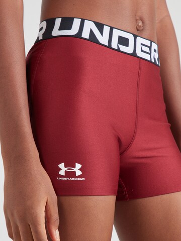 UNDER ARMOUR - Skinny Pantalón deportivo 'Authentics' en rojo