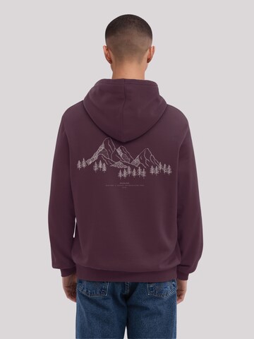 F4NT4STIC Sweatshirt 'Mountain' in Lila: voorkant