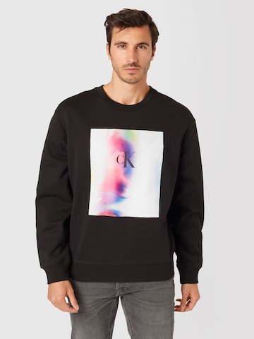 Calvin Klein Jeans Sweatshirt 'PRIDE' in Schwarz: predná strana