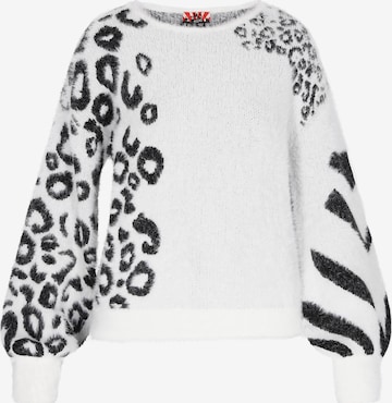 myMo ROCKS Sweter w kolorze biały: przód