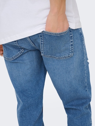 Only & Sons regular Jeans 'ONSWeft' i blå