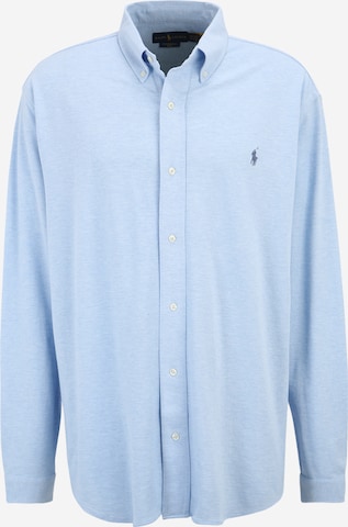Polo Ralph Lauren Big & Tall Button Up Shirt in Blue: front